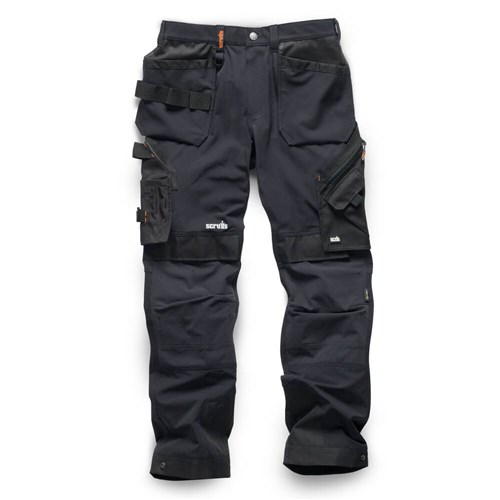 Mens Combat Cargo Work Trousers Size 30 to 42 in Black or Navy TROUSERS By  RSW  eBay