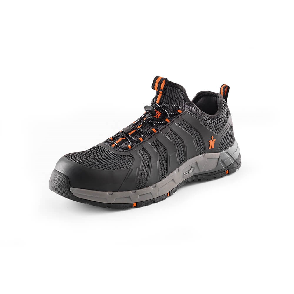 Scruffs Argon Safety Trainers | S1P SRC Rated Work Shoes | Black 7 UK ...